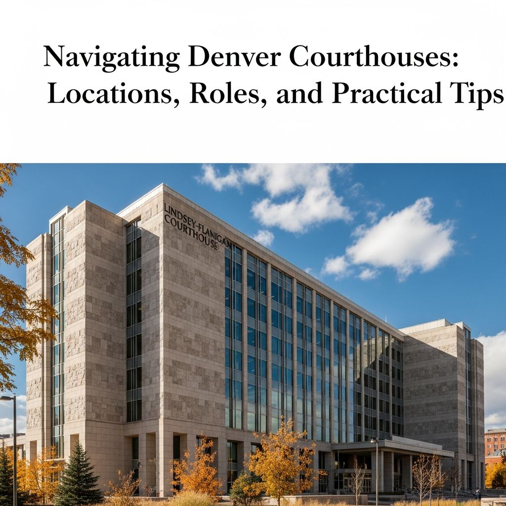 Understand Denver’s unique mix of state, county, municipal, and federal courts so you can find the right courthouse and prepare for your case.