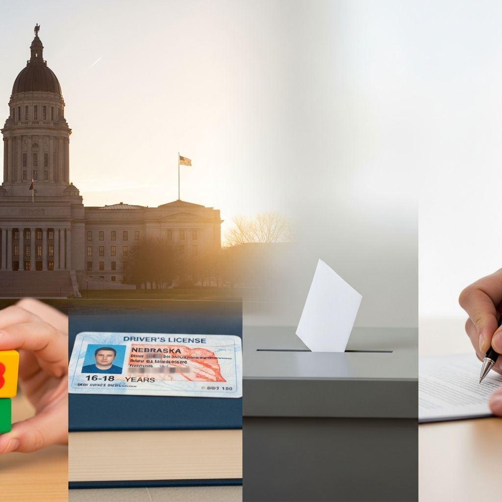 Understanding Nebraska’s age-based laws for adulthood, consent, driving, drinking, and more.