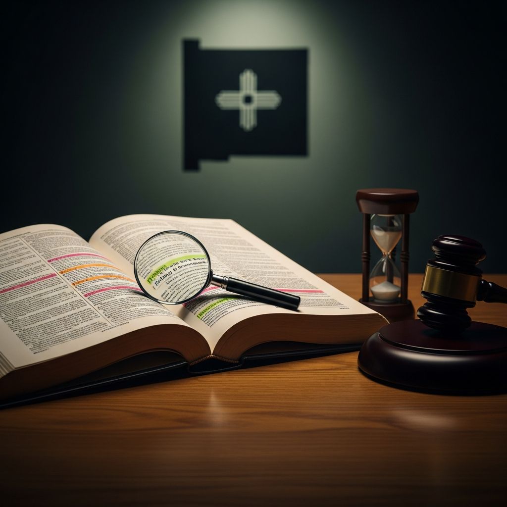 Complete guide to New Mexico's time limits for filing civil lawsuits and claiming damages.