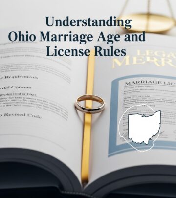 A clear guide to Ohio’s marriage age limits, license requirements, and rules for minors and adults.