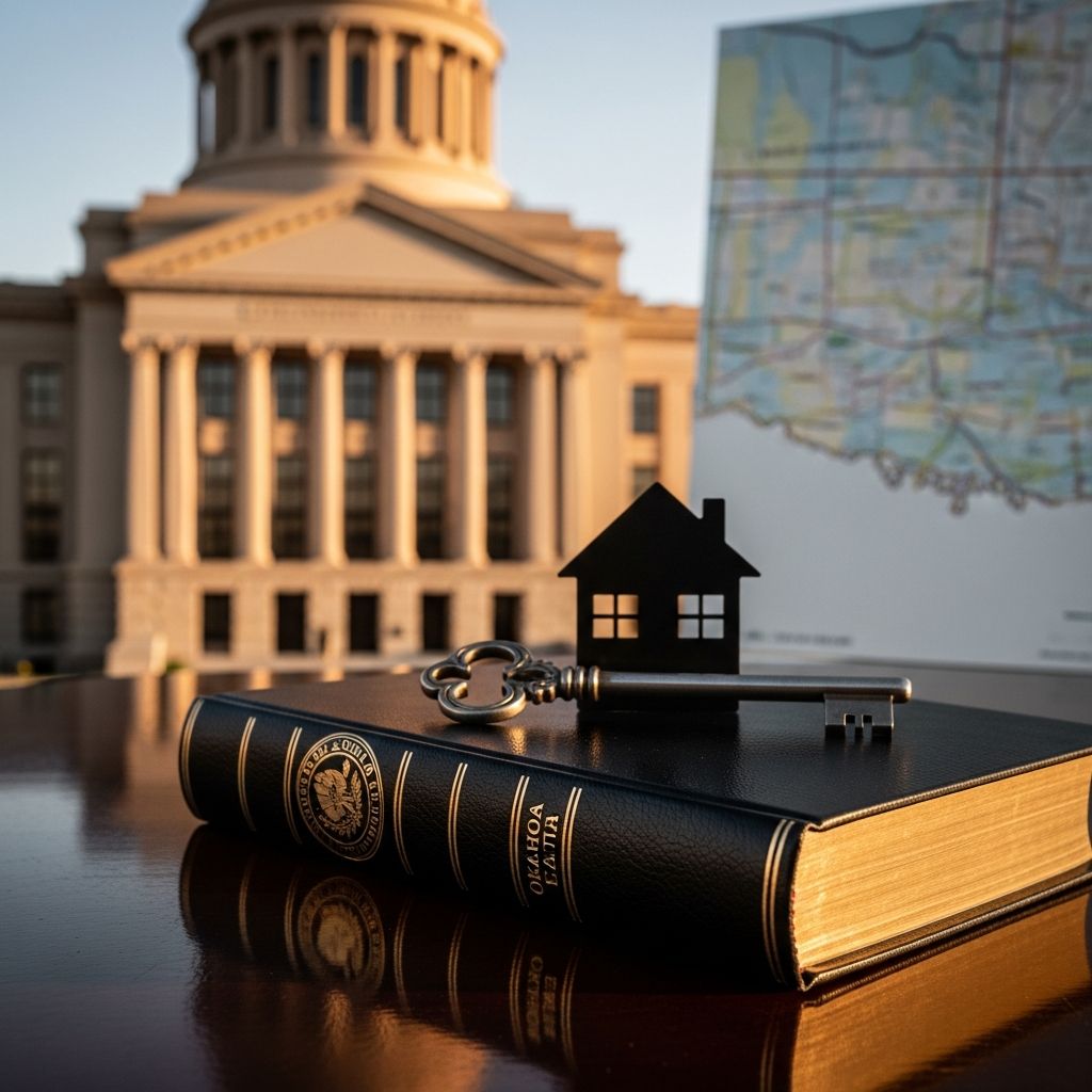 Understand the key Oklahoma rules that govern buying, owning, and selling residential and commercial real estate.