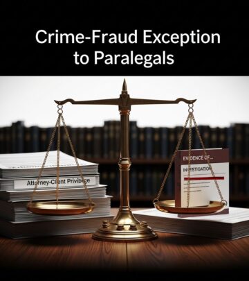 Understanding how the crime-fraud exception affects paralegals and legal ethics in practice.