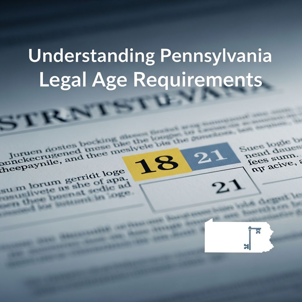A practical guide to age-based rights, protections, and responsibilities under Pennsylvania law for minors and adults.