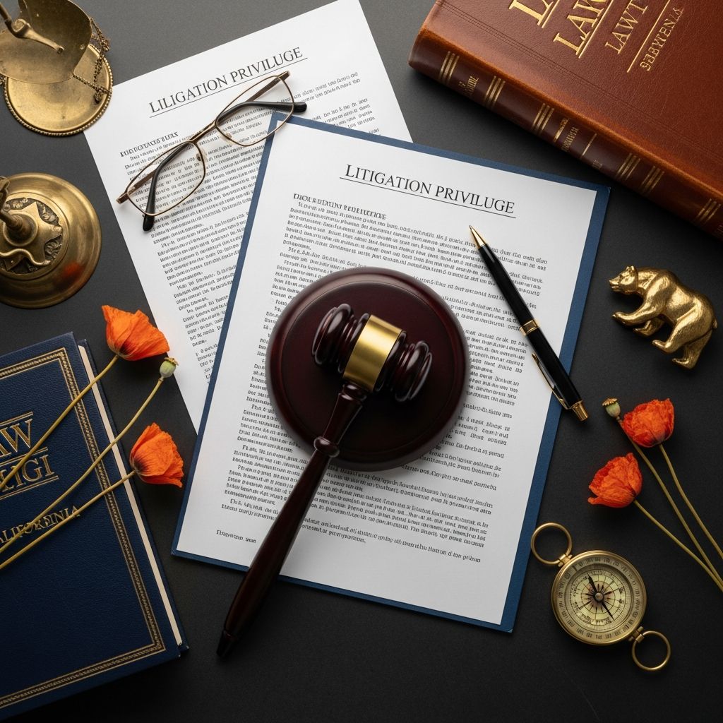 Understand how California’s litigation privilege shields communications tied to lawsuits and why it matters in everyday legal practice.
