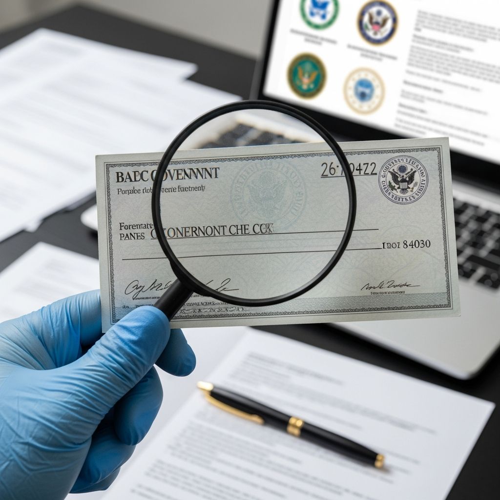 Learn how to recognize, verify, and safely handle government checks so scammers never cash in on your money.