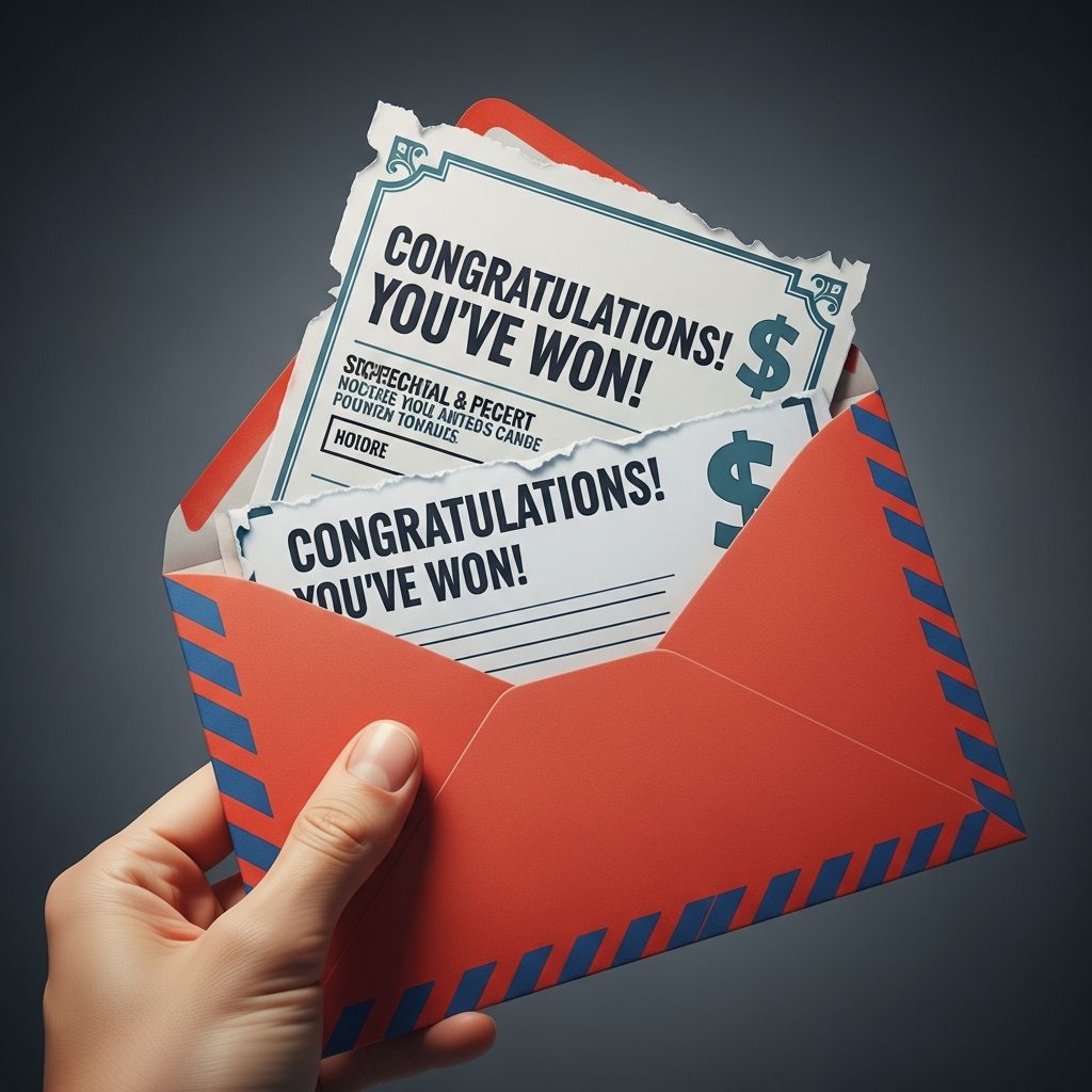 Learn how to spot fake prize, lottery, and sweepstakes scams before they cost you money or personal information.