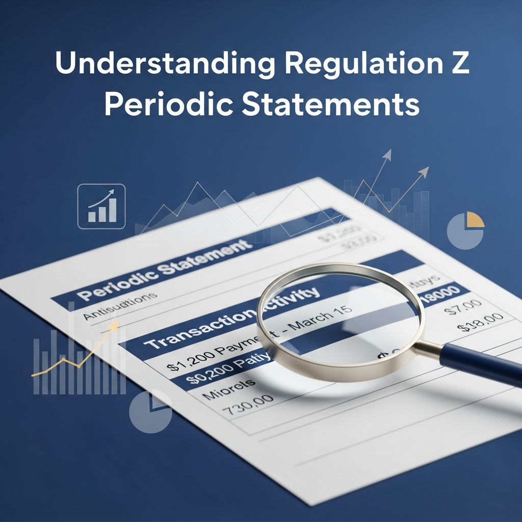 Learn how Regulation Z shapes credit card and open-end credit statements, helping consumers understand costs, rates, and repayment.