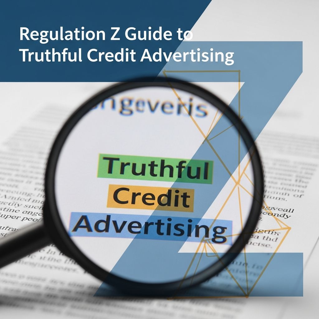 Practical guidance on how Regulation Z governs credit advertising, from triggering terms to avoiding deceptive claims.