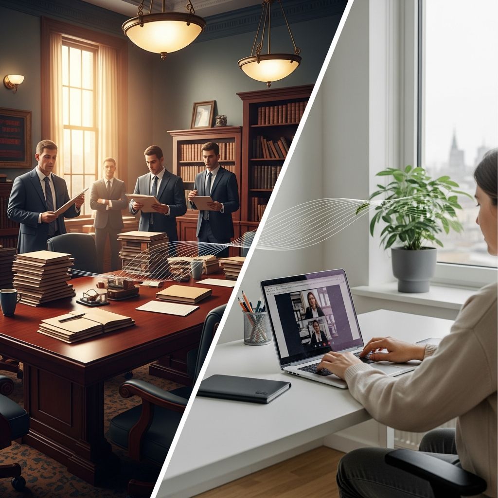 A practical, research-backed guide to building sustainable, compliant, and people-centered remote and hybrid legal workplaces.