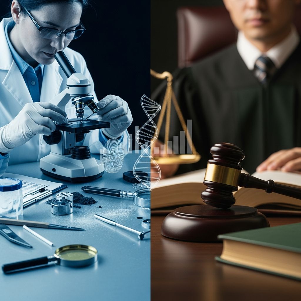 Understand how scientific and forensic evidence is collected, tested, challenged and used to prove guilt or innocence in criminal court.