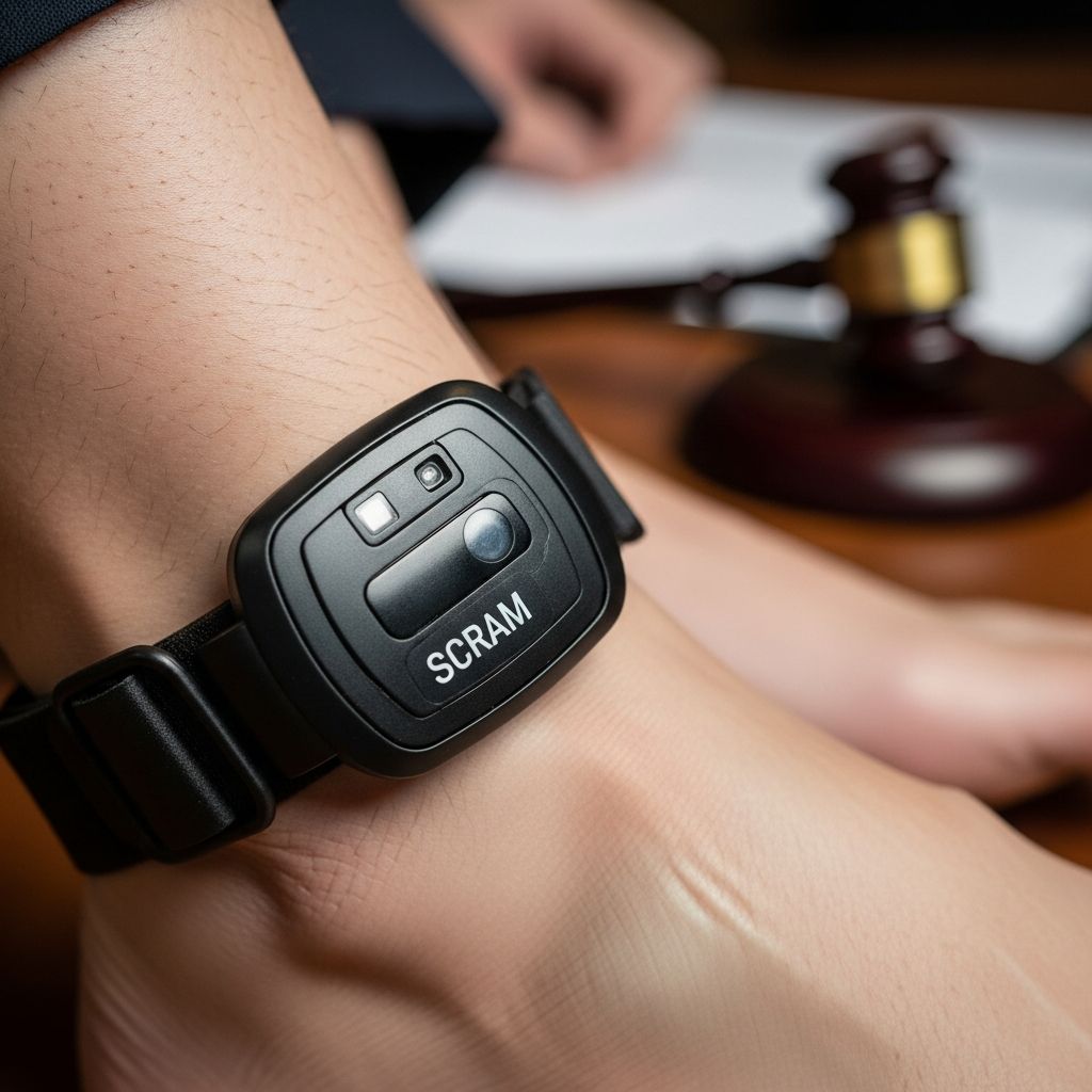 Learn how SCRAM alcohol ankle bracelets work, when courts use them, and what they mean for your rights in DUI and alcohol-related cases.