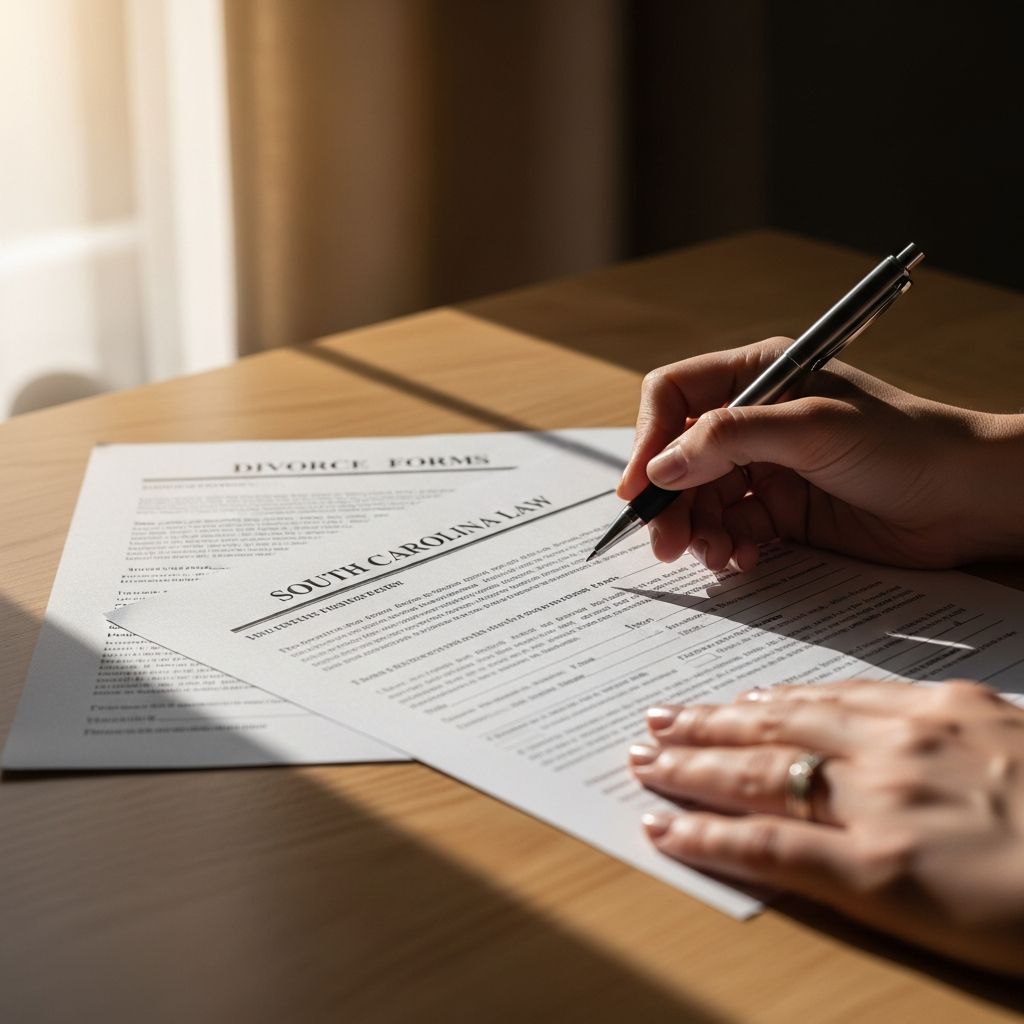 Understand when and how to use South Carolina self-help divorce forms safely if you choose not to hire a lawyer.