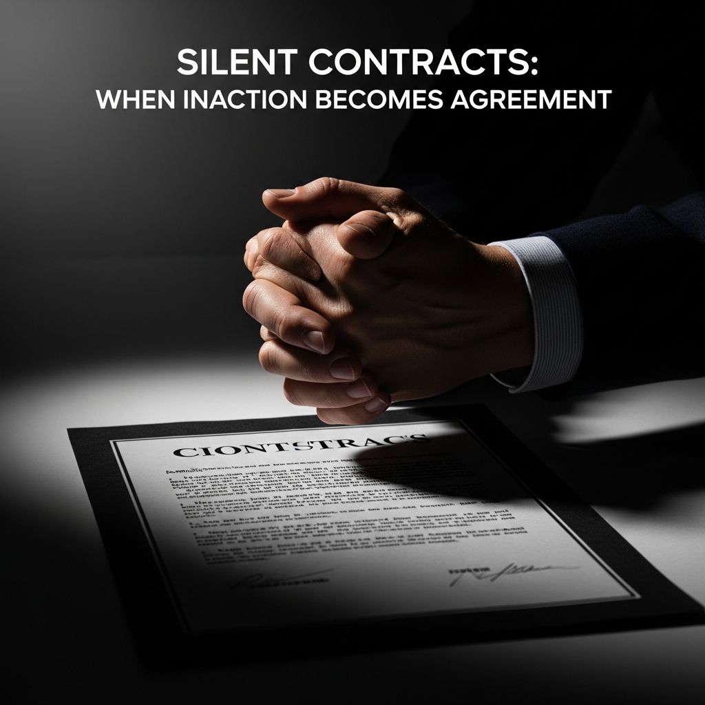 Understanding when business silence creates binding obligations and contract acceptance.