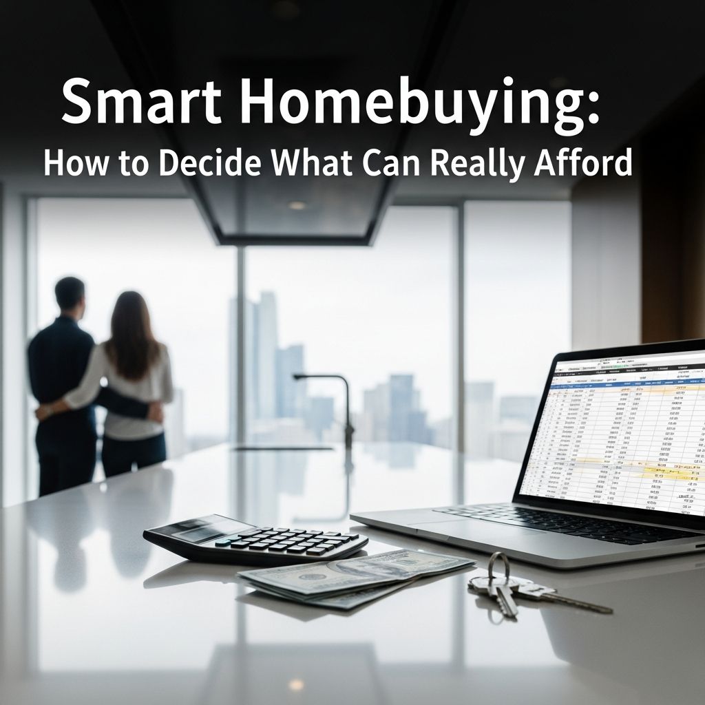 A clear, practical guide to setting a safe homebuying budget that fits your income, debts, savings, and long-term goals.