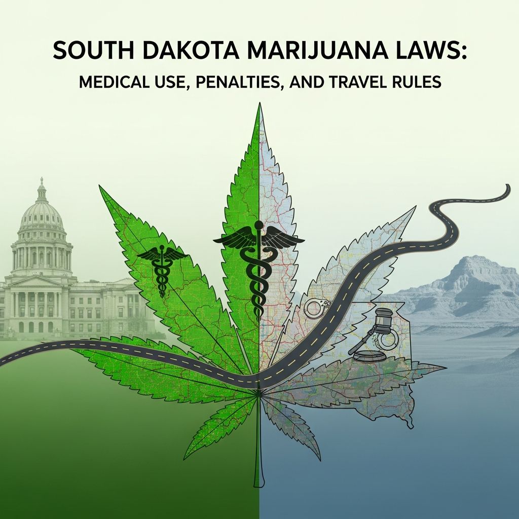 Understanding South Dakota’s marijuana laws: medical access, possession limits, penalties, and what travelers need to know.