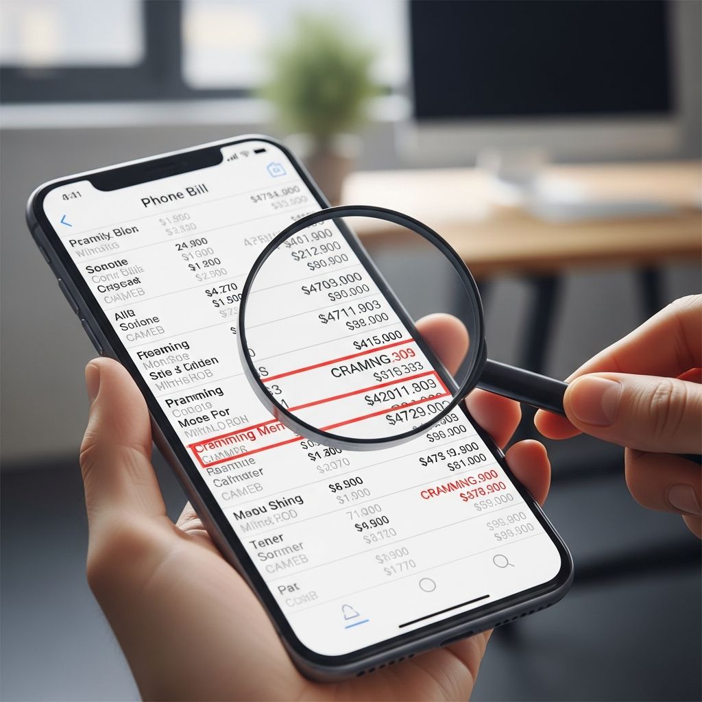 Learn how to find mystery charges on your phone bill, stop unauthorized services, and protect your account from future cramming scams.