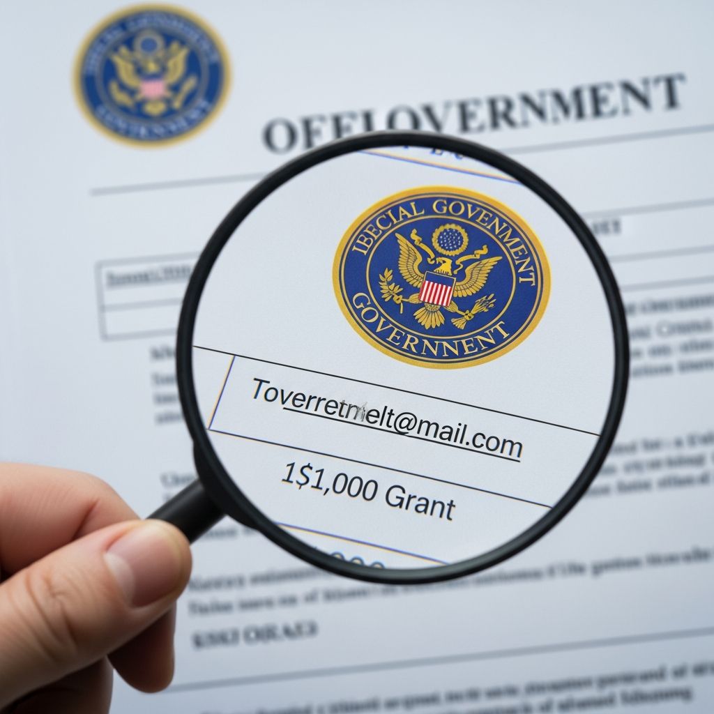 Learn how to recognize and avoid scams that misuse government agency names to promise fake grant money.