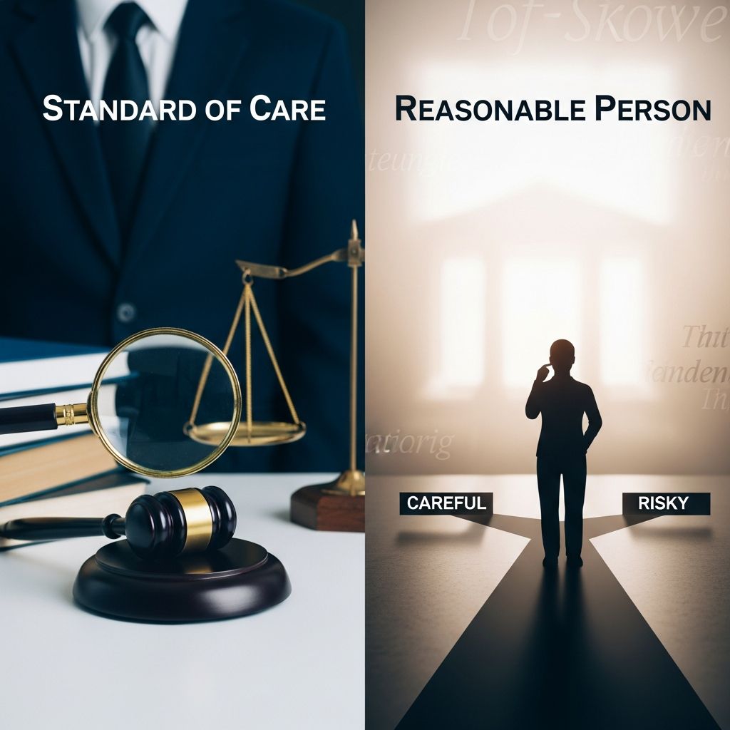 Learn how the reasonable person standard and varying duties of care shape negligence claims and personal injury cases.