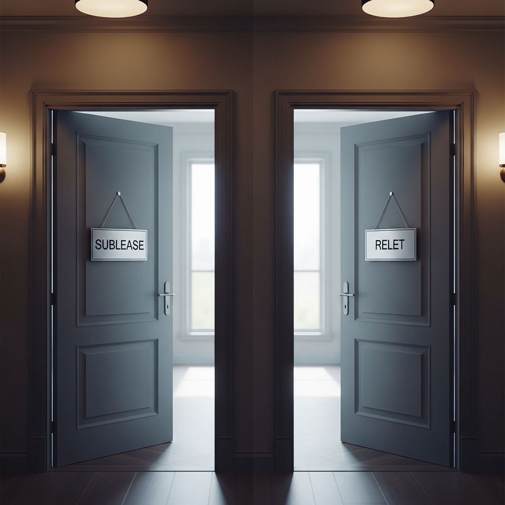 Understand how subleasing and reletting work, who is liable in each setup, and how to choose the right option for your lease.