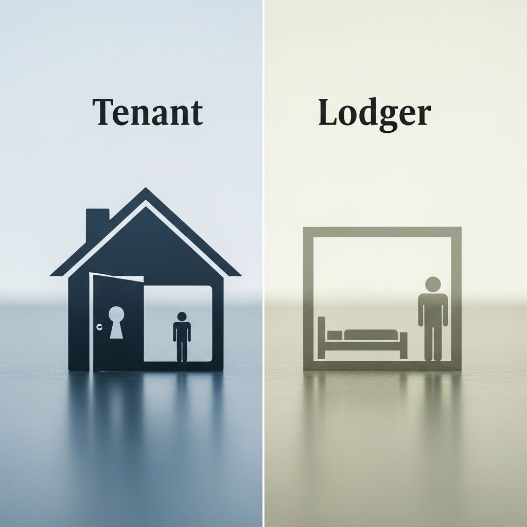 Understand the legal distinctions between tenants and lodgers, including rights, eviction rules, and tax implications.