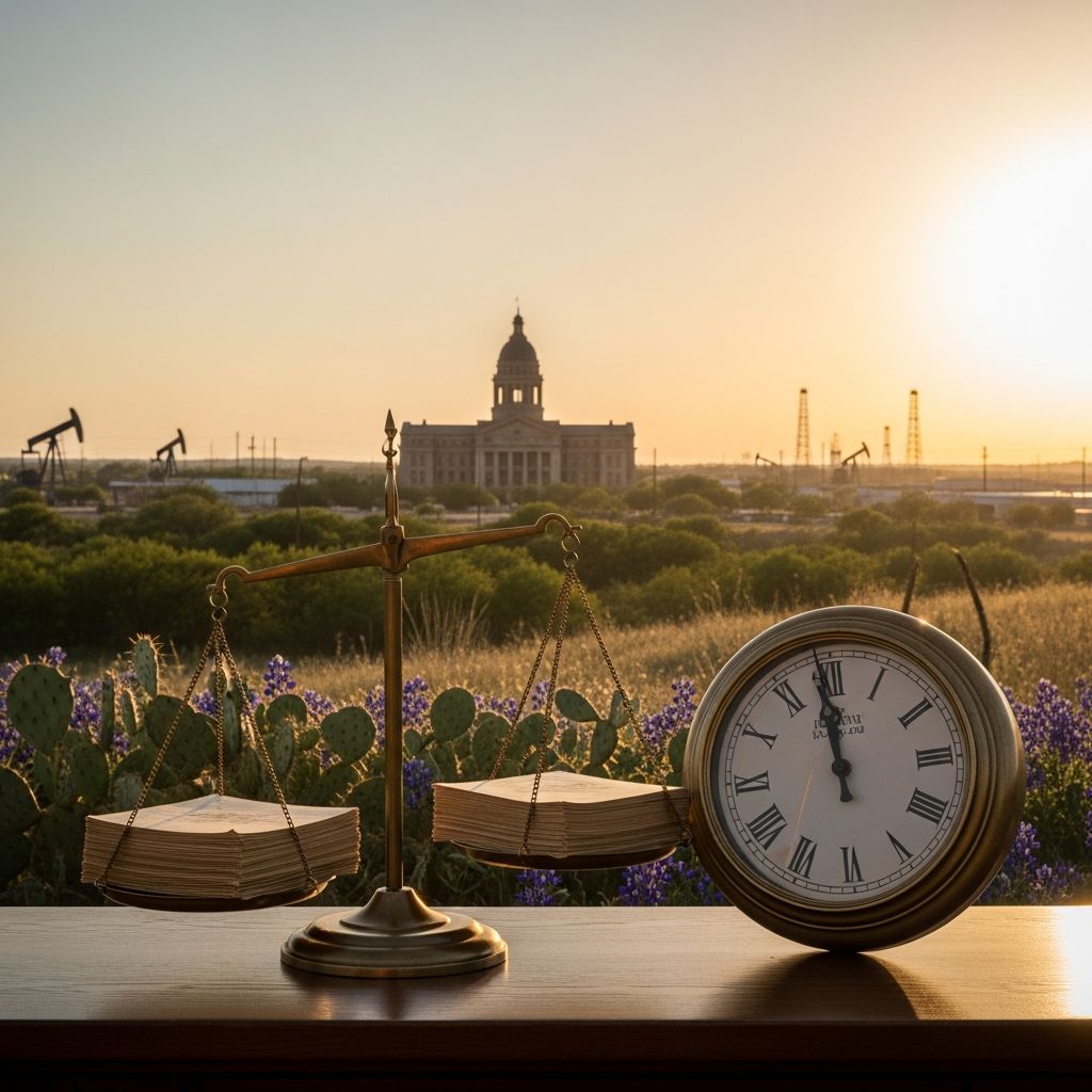 Learn how Texas civil statutes of limitations work, what deadlines apply to common claims, and why missing them can end your case.