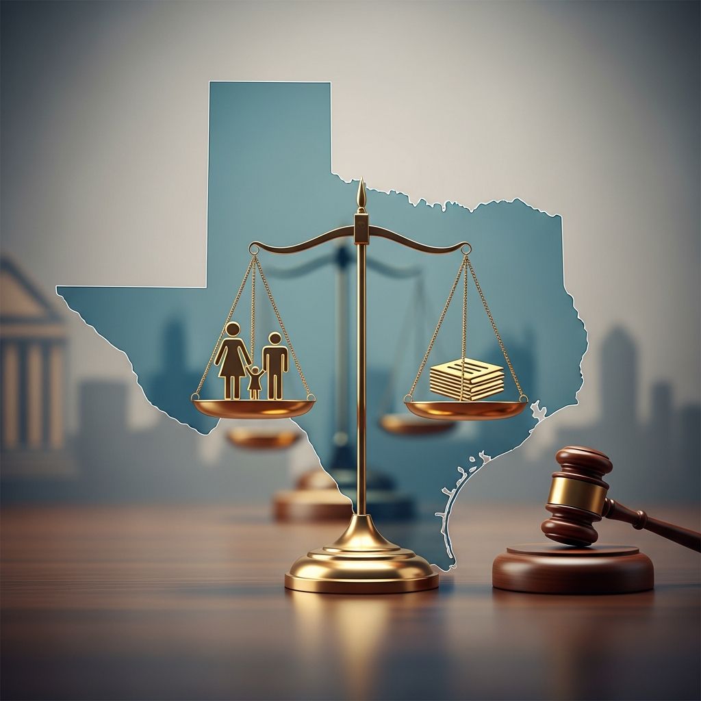 Complete guide to Texas alimony eligibility, calculations, and payment obligations.