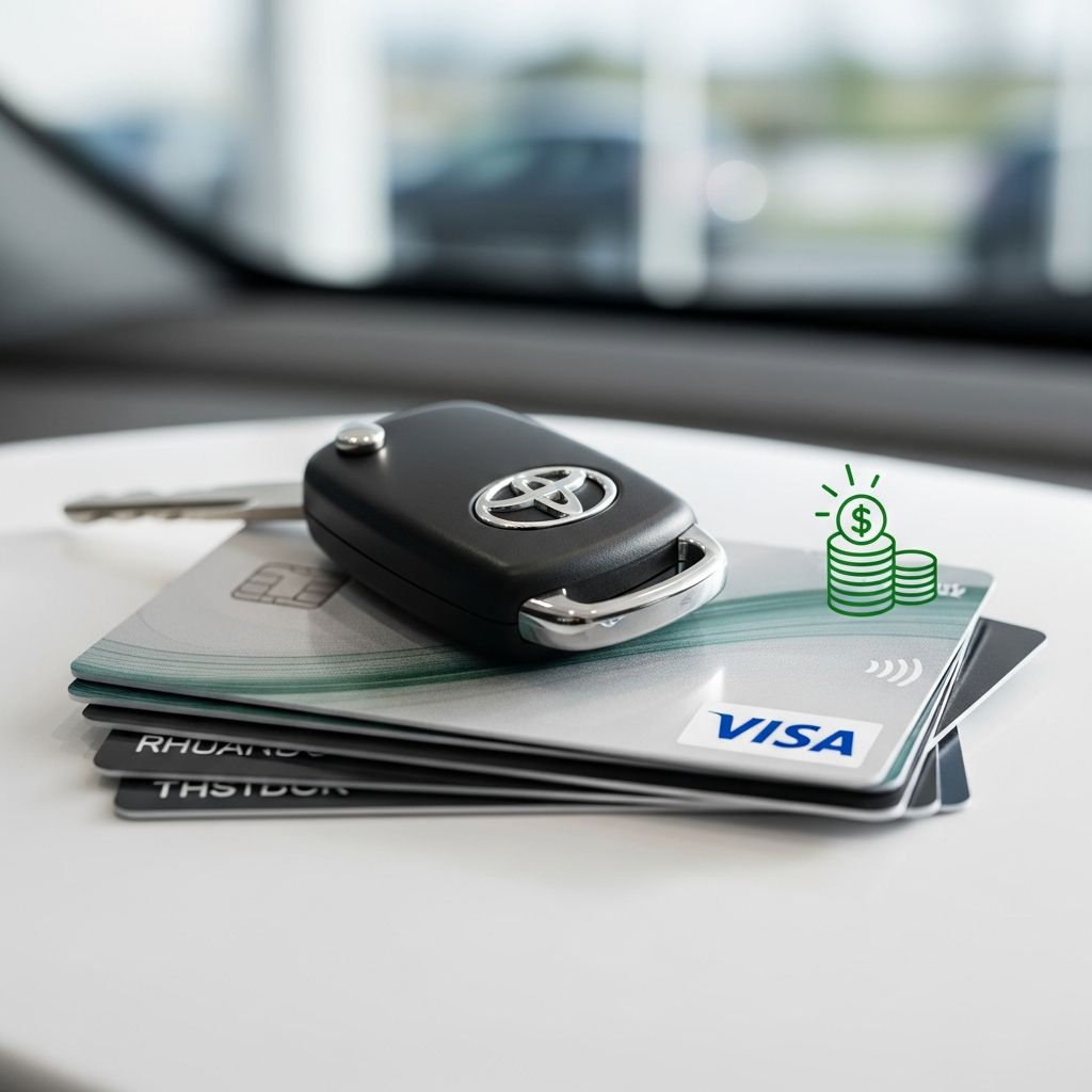 Maximize rewards at Toyota dealerships with this co-branded Visa card.