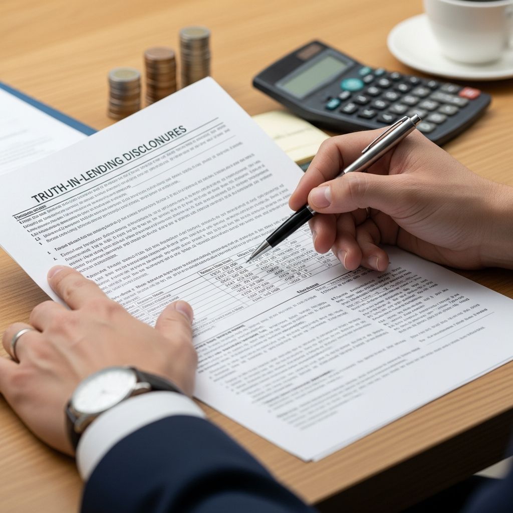Learn how Truth-in-Lending disclosures and modern mortgage forms reveal true borrowing costs and protect homebuyers.