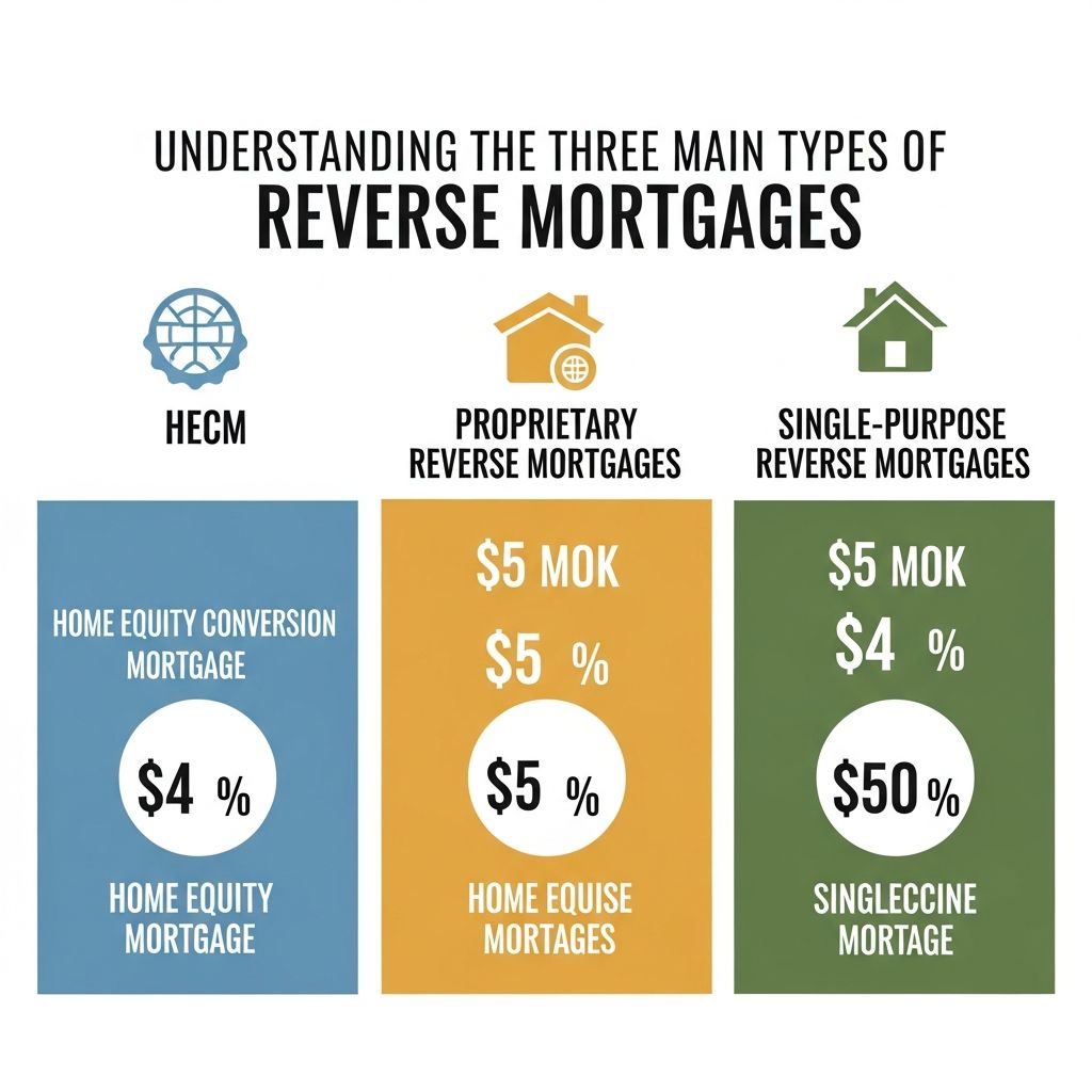 Learn how HECM, proprietary, and single-purpose reverse mortgages differ and which option might fit your retirement needs.