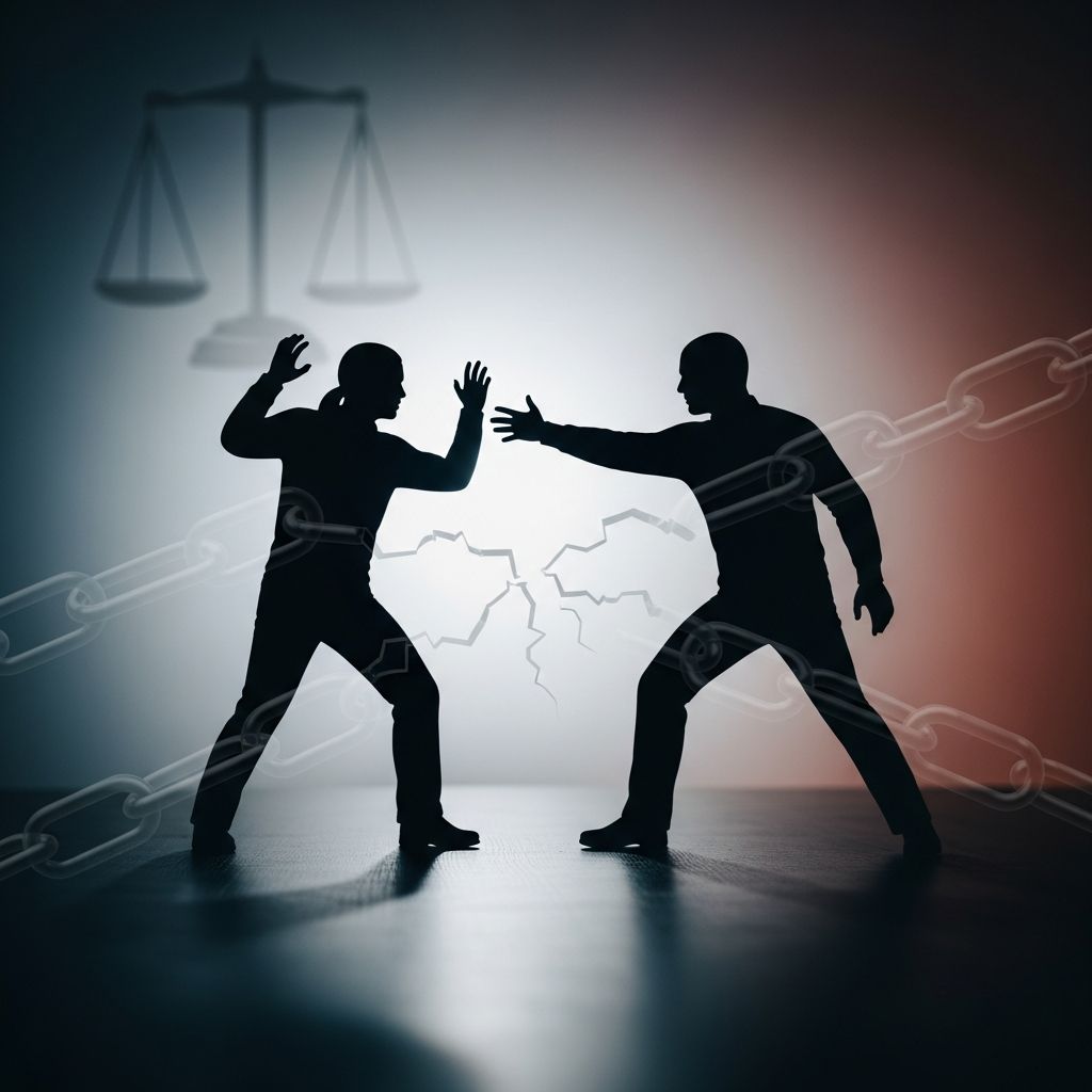 Clear explanation of assault vs. battery, legal elements, charges, and consequences in U.S. criminal law.
