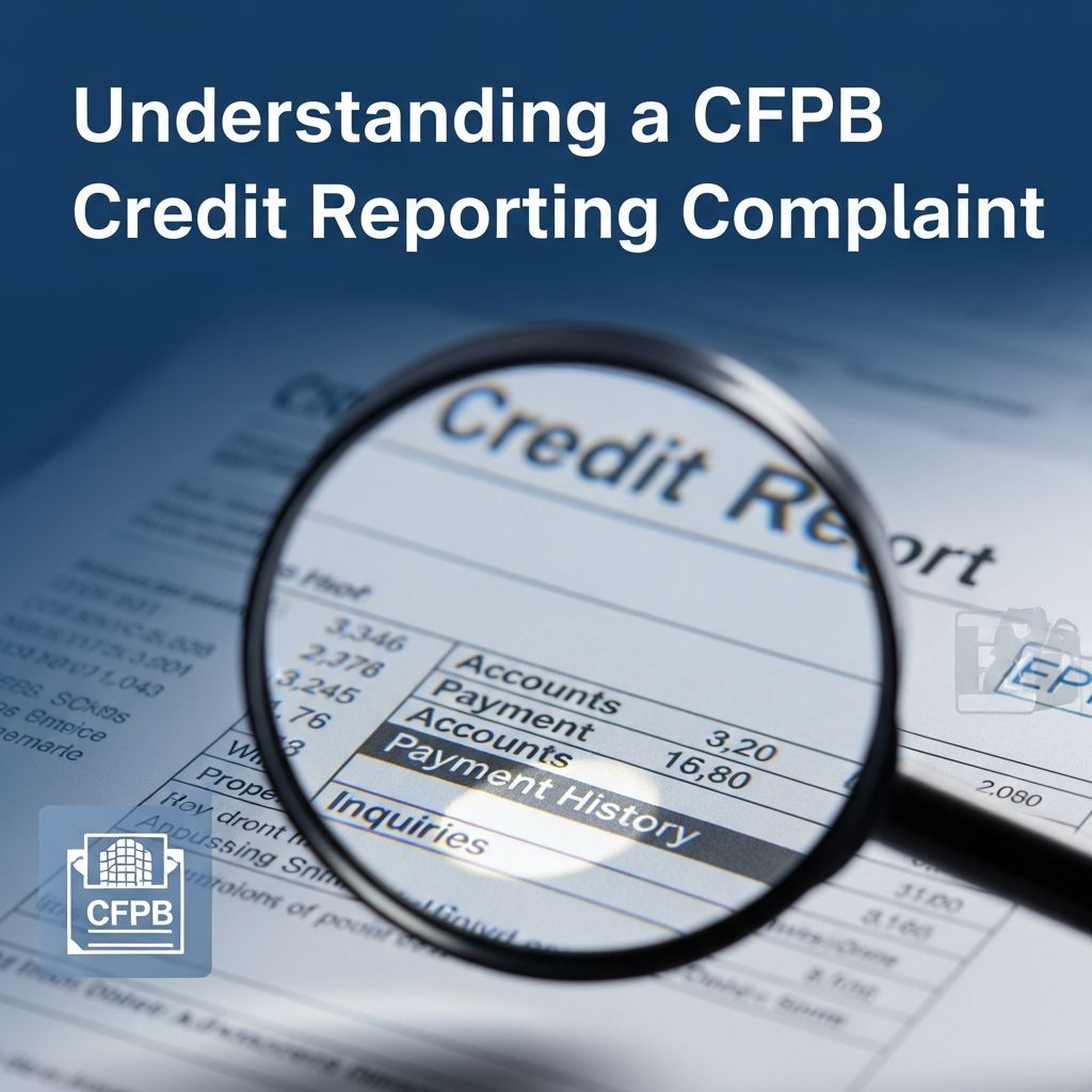 Learn how a single CFPB complaint about credit reporting reveals common problems and practical steps to protect your credit.