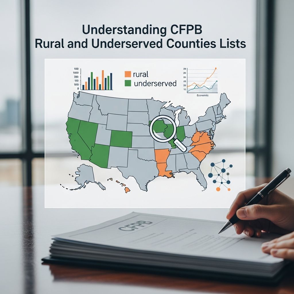 Learn how the CFPB rural and underserved counties lists work, why they matter for mortgage lending, and how creditors can use them.