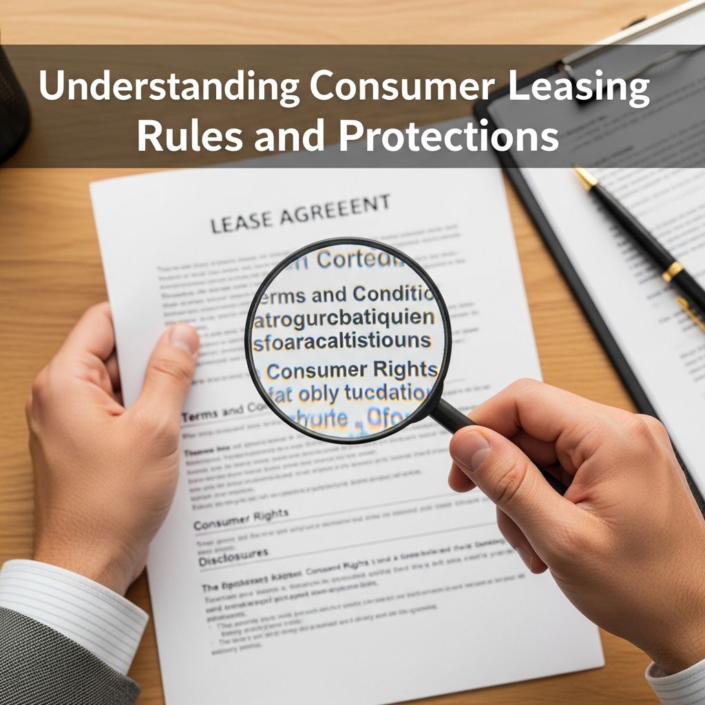 How federal leasing regulations protect consumers and ensure transparent lease terms.