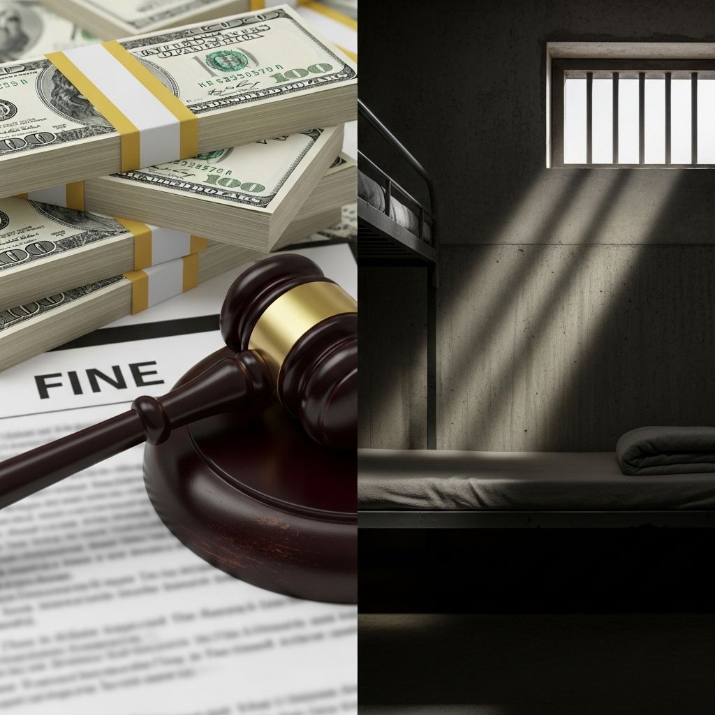 Explore the main types of criminal sentences, how judges choose between them, and what they mean for defendants and victims.