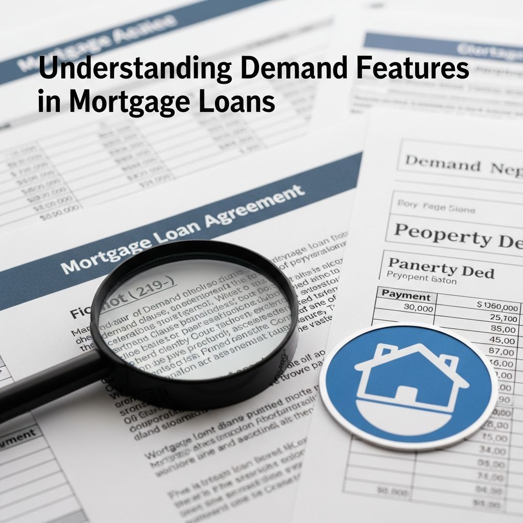 Learn how demand features on mortgage loans work, what they mean on your Closing Disclosure, and how they affect your financial risk.