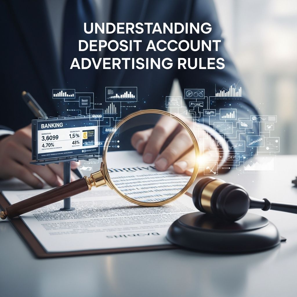 Clear, compliant advertising of deposit accounts helps consumers compare offers and protects institutions from regulatory risk.