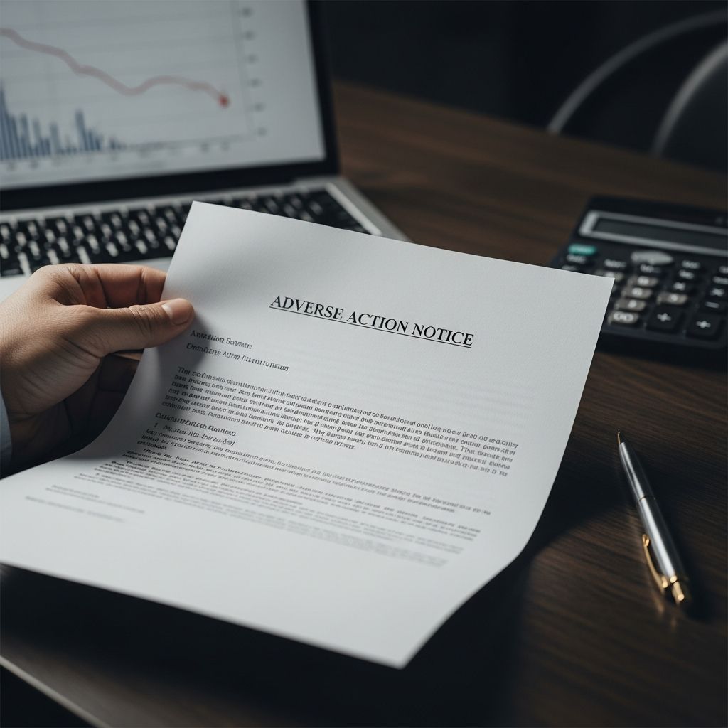 Learn when adverse action notices are required, what they must include, and how ECOA protects applicants in credit decisions.