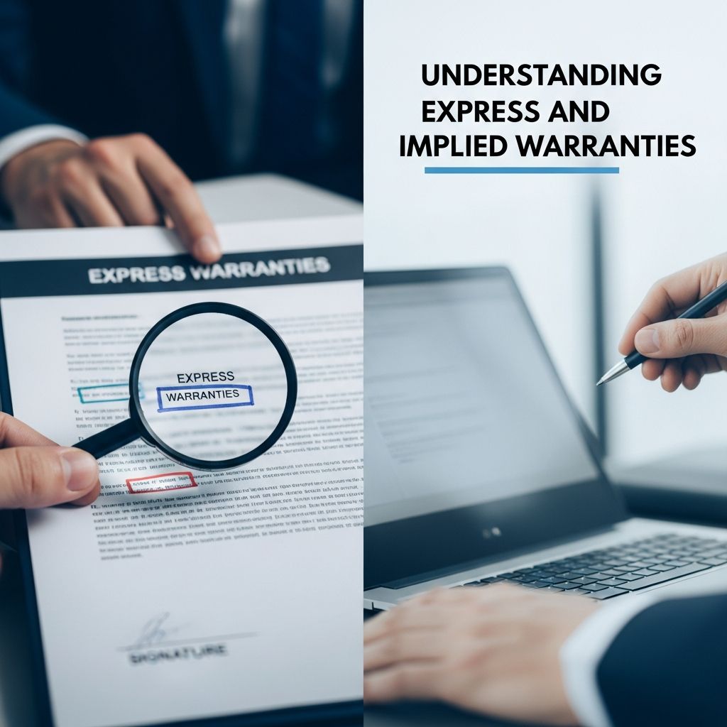 Learn how express and implied warranties protect you when you buy products, and what to do if a seller fails to honor them.