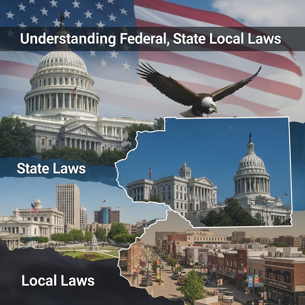Learn how federal, state, and local laws interact, who creates them, and which rules control when laws appear to conflict.