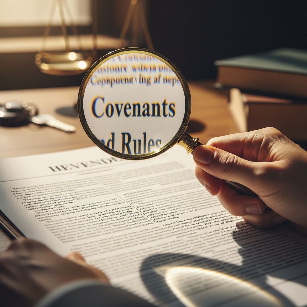 What every homeowner should know about covenants, conditions, and restrictions.