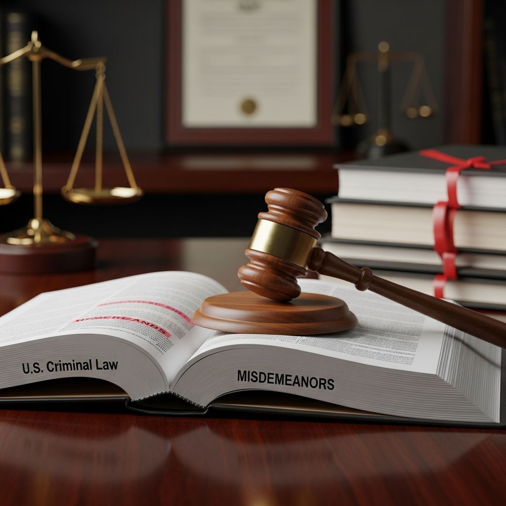 Learn what misdemeanors are, how they differ from felonies and infractions, and what penalties and long-term consequences they can carry.