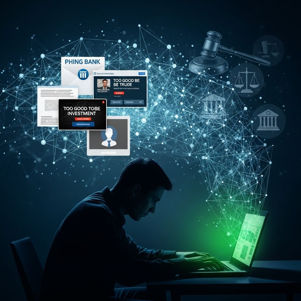 Learn how online scams work, how to spot them, and what the law says about digital fraud.