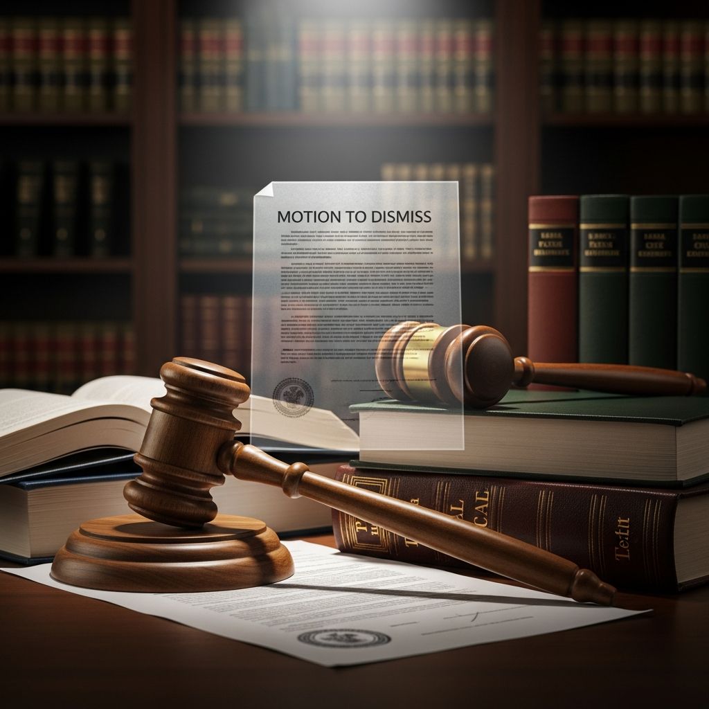 Learn how a motion to dismiss works, when it's used, and what it means for a lawsuit.