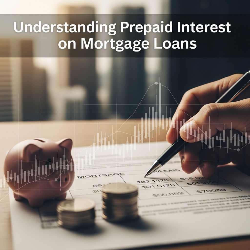 Learn how prepaid interest works at mortgage closing, how it is calculated, and how your closing date affects what you pay.