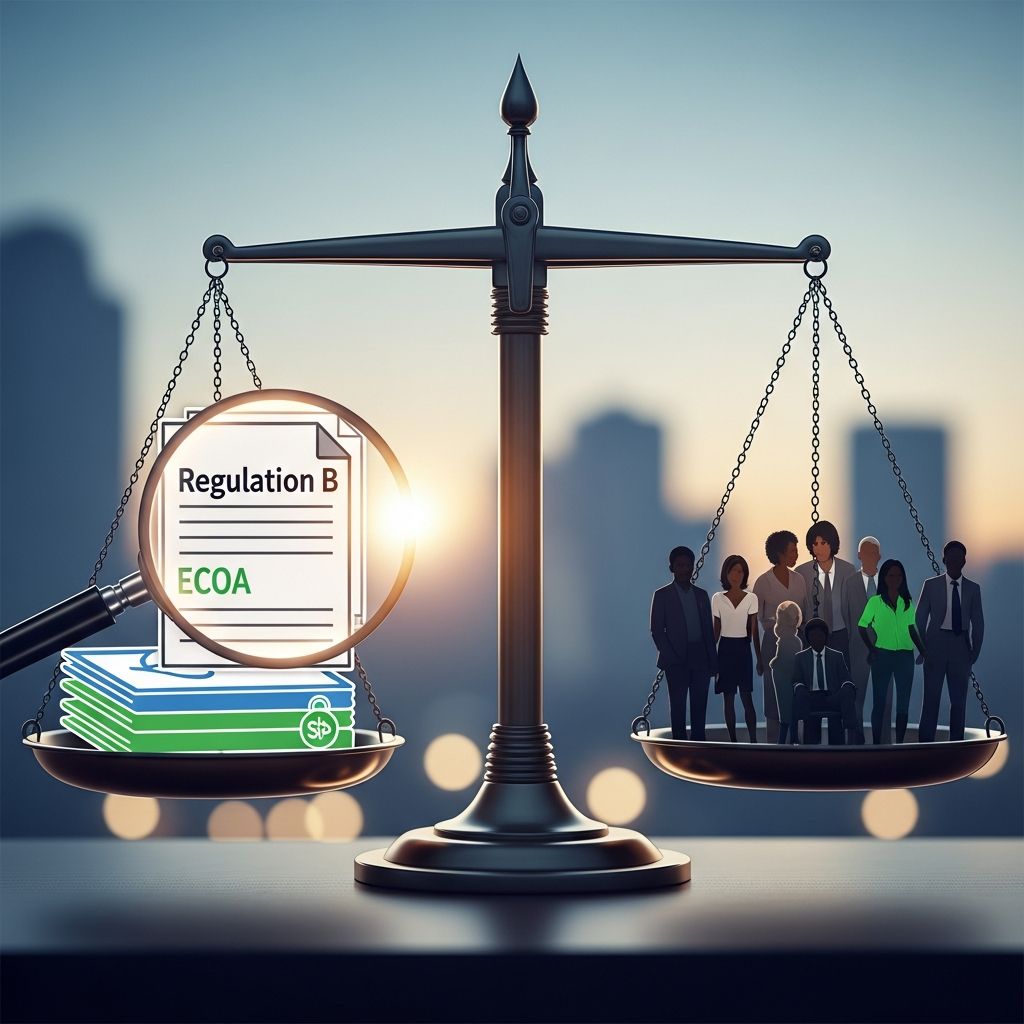 A practical guide to Regulation B and the Equal Credit Opportunity Act, explaining rights, duties, and protections in credit decisions.