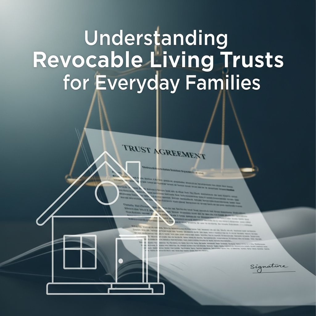 Learn how revocable living trusts work, what they can and cannot do, and when they may fit into your estate planning.