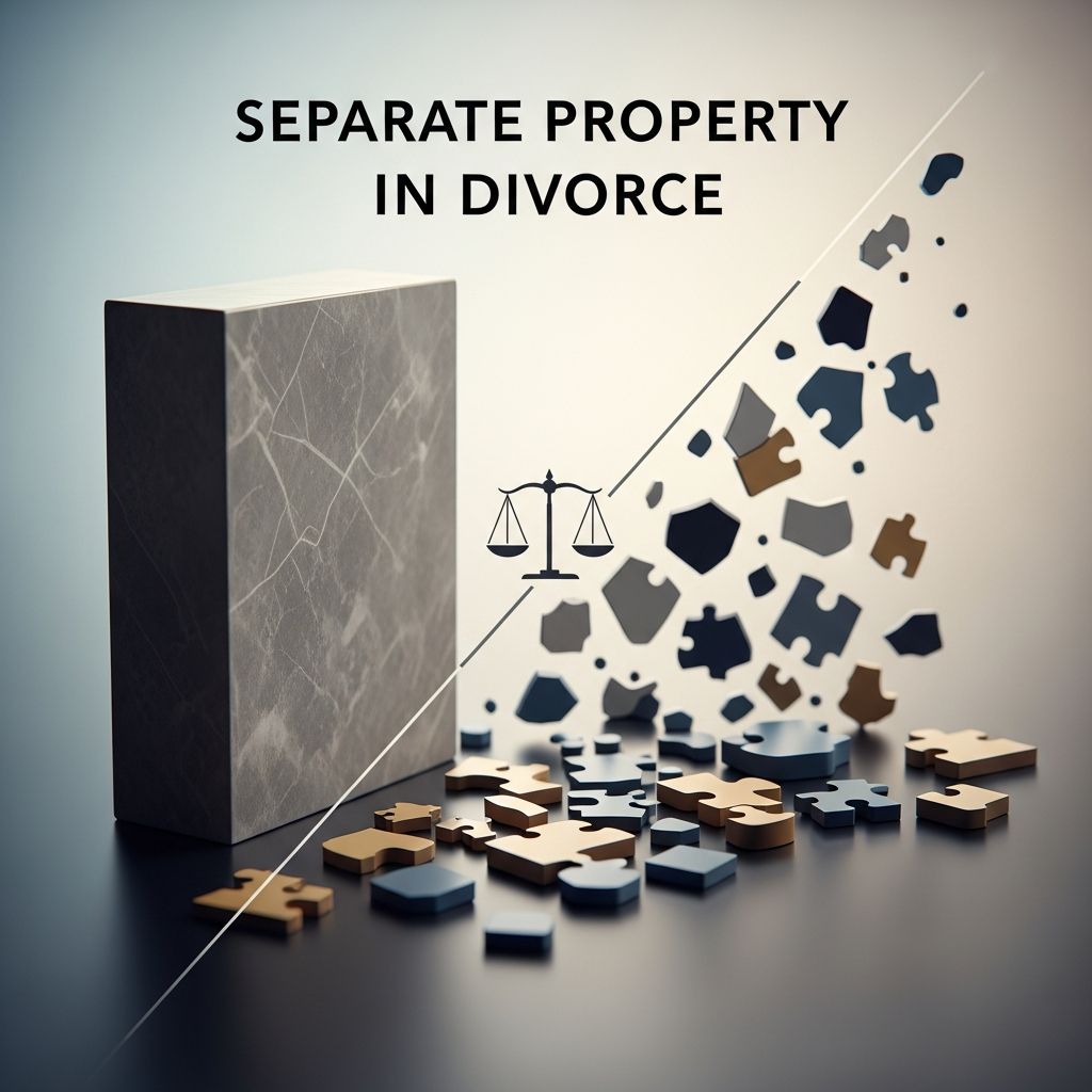 Learn how separate property is defined, classified, and protected in divorce so you can better prepare for fair asset division.