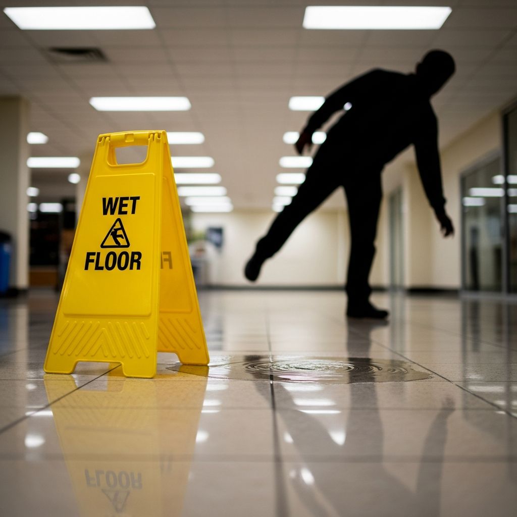 Learn how slip and fall accidents happen, who may be legally responsible, and what steps protect your health, rights, and potential compensation.