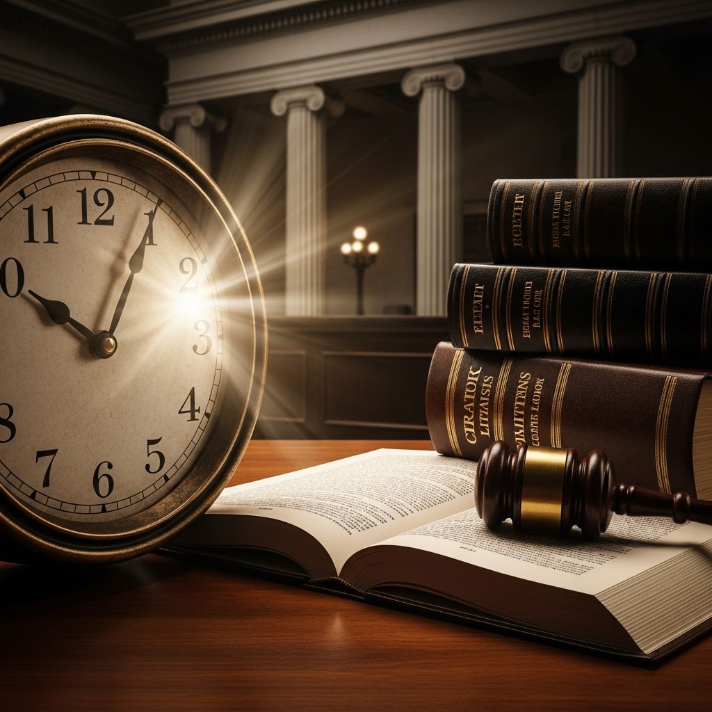 Learn how statutes of limitations set legal deadlines for civil and criminal cases, why they exist, and how they vary by state and claim type.