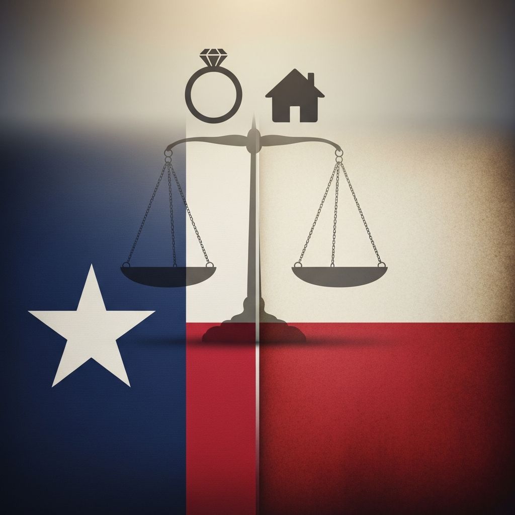 Learn how Texas community property rules affect ownership, debts, divorce, and estate planning for married couples.
